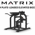 The Matrix Fitness Magnum Plate-Loaded Elevated Biceps Curl